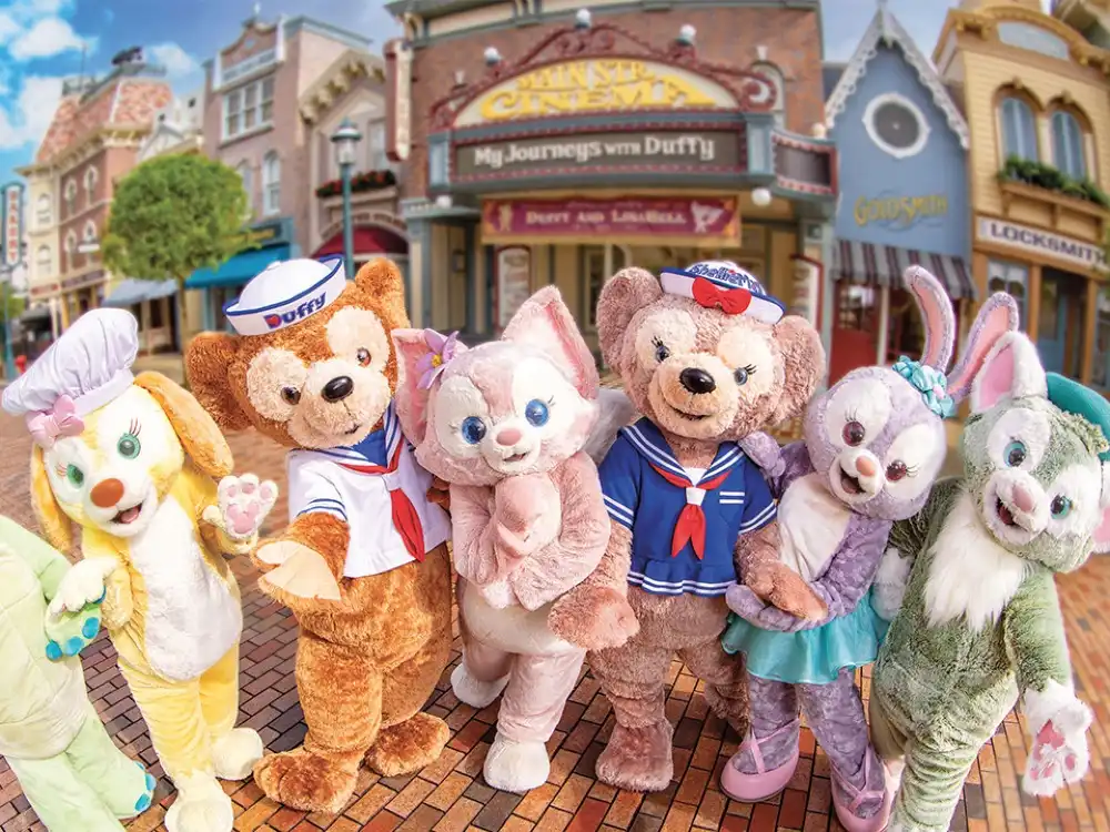 Disney character parade for Christmas